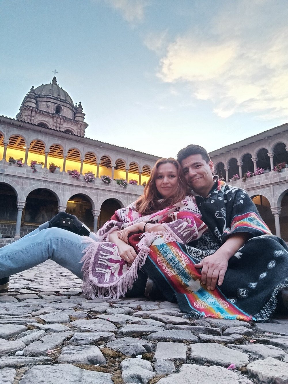 Pareja de turistas en Cusco